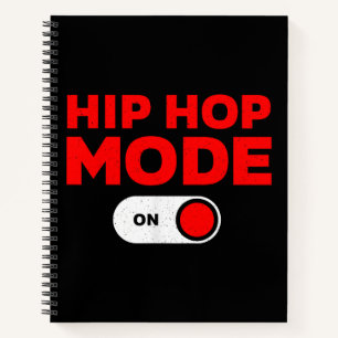 Cuaderno Diseño divertido de hip hop para hombres mujeres H