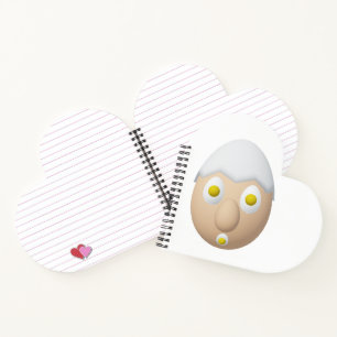 Cuaderno Diseño divertido de personajes de huevo RG y RA