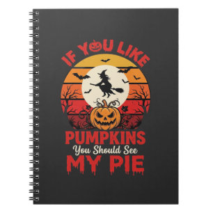 Cuaderno Diseño divertido de tartas de calabazas de Hallowe