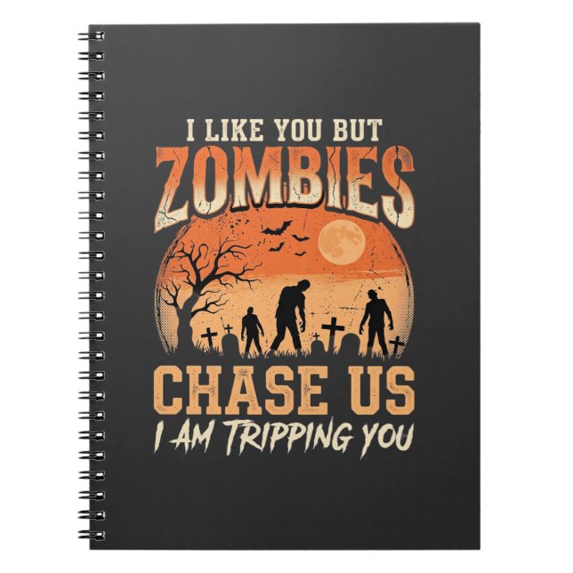 Cuaderno Diseño Divertido de Zombies de Halloween que nos P (Frente)