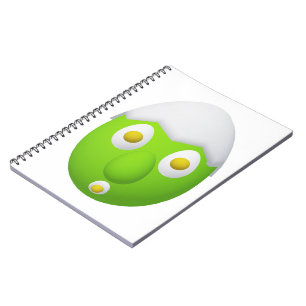 Cuaderno Diseño divertido del personaje de huevo RG y RA