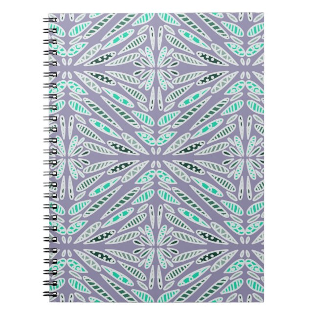 Cuaderno Diseño Divertido Floral Geométrico  (Frente)