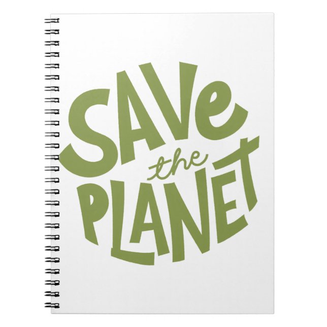 Cuaderno Diseño Ecológico Salva el Planeta (Frente)