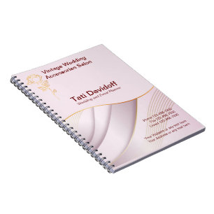 Cuaderno Diseño elegante Colores suaves Oro rosa