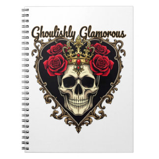 Cuaderno Diseño elegante de Halloween con glamour