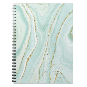 Cuaderno diseño elegante de mármol líquido pintado a mano c