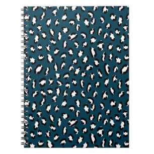 Cuaderno Diseño elegante de piel jaguar sin costura, arte a