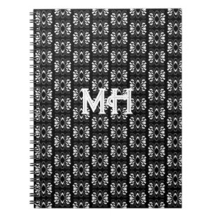 Cuaderno Diseño escandinavo de estilo moderno negro y blanc