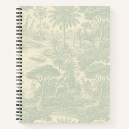 Cuaderno Diseño Escénico Tropical de Patrón de Letrina de J