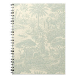 Cuaderno Diseño Escénico Tropical de Patrón de Letrina de J