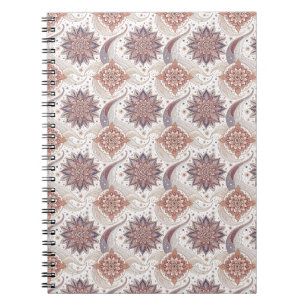 Cuaderno Diseño Espiritual de Mandala Floral Elegante