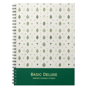 Cuaderno Diseño Estético de Follaje Natural Simple