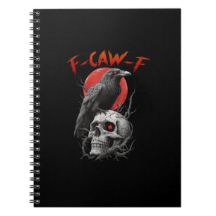 Cuaderno Diseño Estético Divertido de Cuervo F-Caw-F