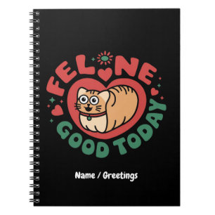 Cuaderno Diseño felino bueno hoy para gatos