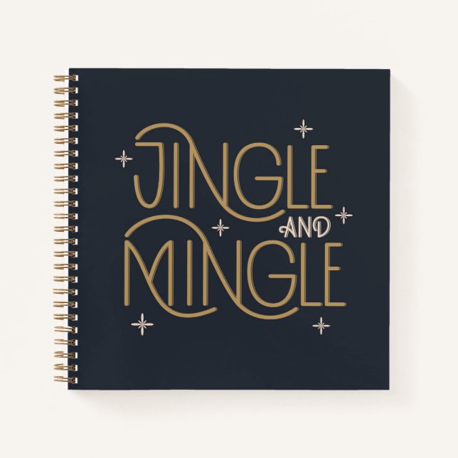 Cuaderno Diseño festivo de jingle y mingle (Anverso)