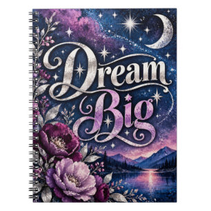 Cuaderno Diseño floral celestial Sueña en Grande