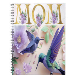 Cuaderno Diseño floral de mamá vibrante