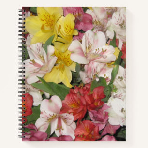 Cuaderno Diseño floral de ramo de primavera en acuarela rom