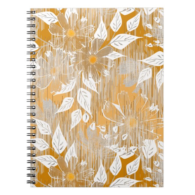 Cuaderno Diseño floral elegante. (Frente)