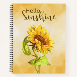 Cuaderno Diseño floral Hola sol