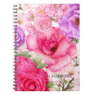 Cuaderno Diseño Floral Personalizado