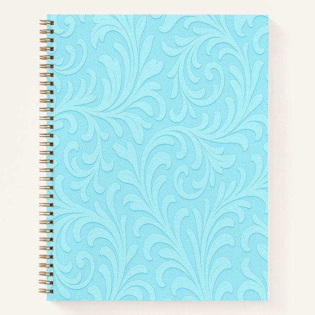 Cuaderno diseño floral retro (Anverso)