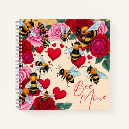 Cuaderno Diseño floral romántico de Bee Mine