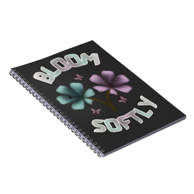 Cuaderno Diseño floral suave de primavera Cottageco pastel (Lado Derecho)