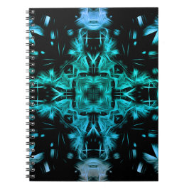 Cuaderno Diseño Fractal de Plasma Eléctrico Futurista