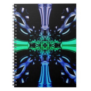 Cuaderno Diseño Fractal de Plasma Eléctrico Futurista