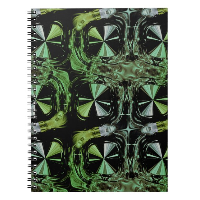 Cuaderno Diseño Fractal de Plasma Eléctrico Futurista (Frente)