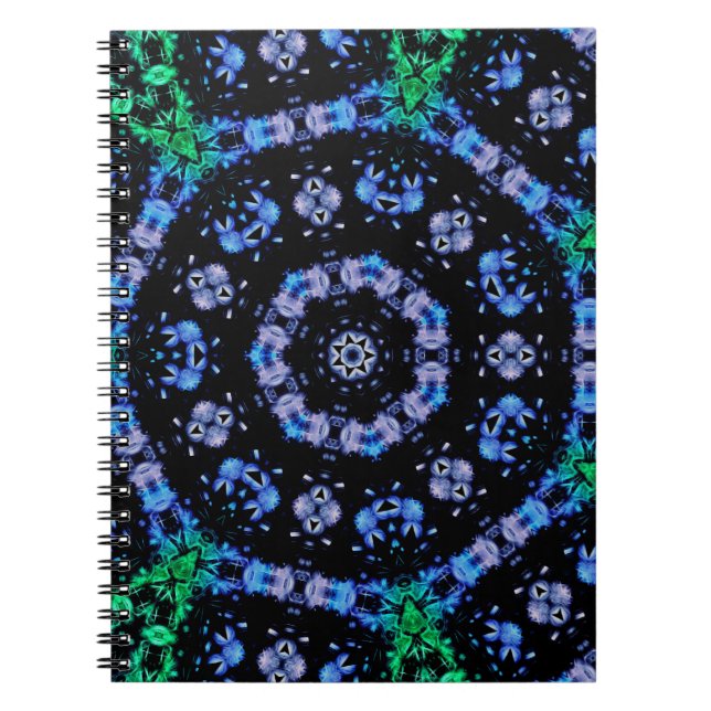 Cuaderno Diseño Fractal de Plasma Eléctrico Futurista (Frente)