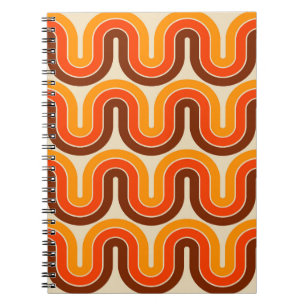 Cuaderno Diseño geométrico de estilo de los 70