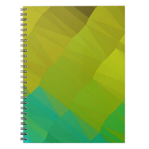 Cuaderno Diseño geométrico. Fondo de degradado colorido. Ge