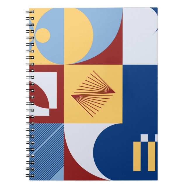 Cuaderno diseño gráfico de arte digital de patrón simple m (Frente)