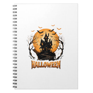 Cuaderno Diseño Gráfico de Casa Embrujada de Halloween Murc