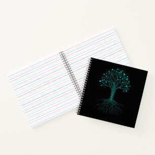 Cuaderno Diseño gráfico de programación de codificación bin