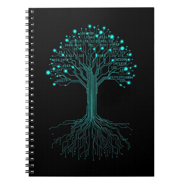 Cuaderno Diseño Gráfico de Programador de Codificación Bina (Frente)