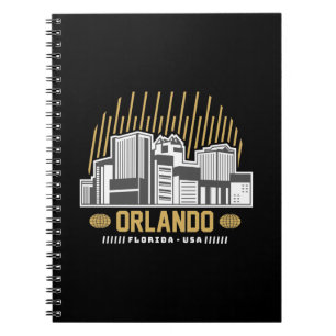 Cuaderno Diseño gráfico de viaje del horizonte de Orlando F