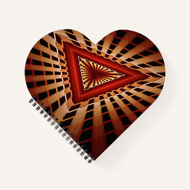 Cuaderno Diseño gráfico fractal moderno de 3D Fantasy Netwo (Anverso)