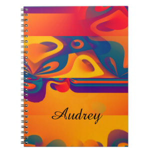 Cuaderno Diseño gráfico sin costuras - amarillo rojo I