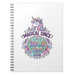 Cuaderno Diseño Gráfico Unicornio Mágico Desde Año Zazzle D