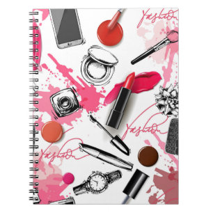 Cuaderno Diseño hecho a mano, patrón gráfico vintage.