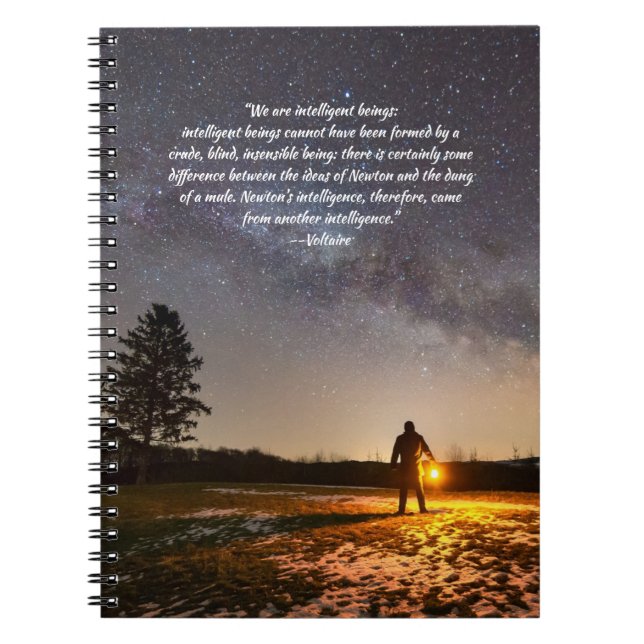 Cuaderno Diseño inteligente de Voltaire (Frente)