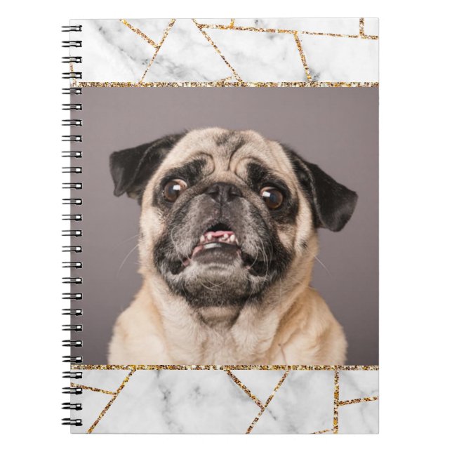 Cuaderno Diseño interior Portátil Purpurina de Marble para  (Frente)