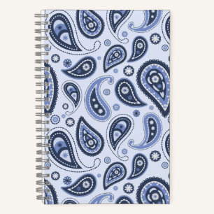 Cuaderno Diseño Intrincado de Estampado Floral Paisley