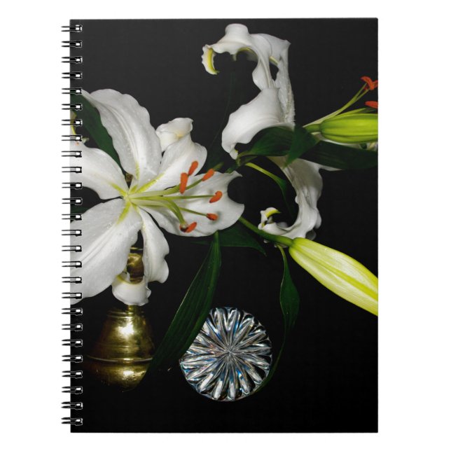 Cuaderno Diseño irsh - Colección de bronce y flores (Frente)