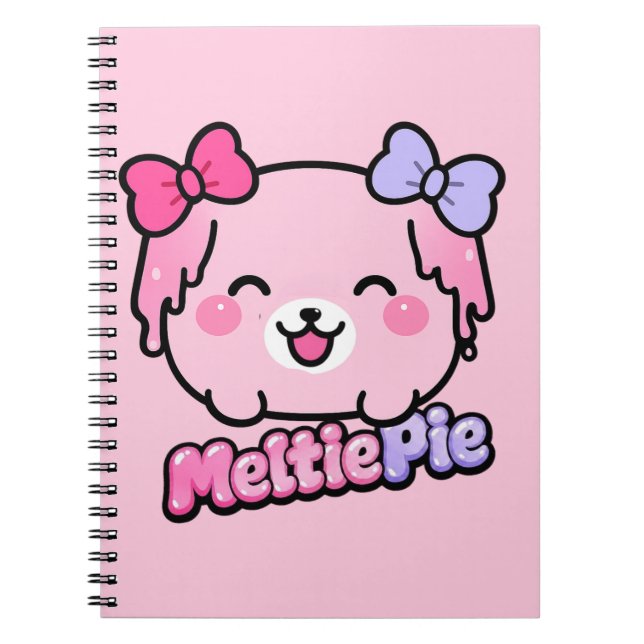 Cuaderno Diseño Kawaii de Pastelito Derretido  (Frente)