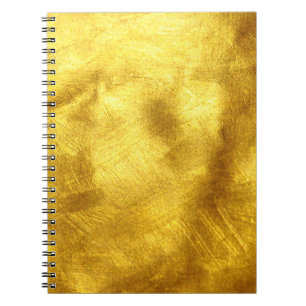 Cuaderno Diseño lujoso de textura dorada