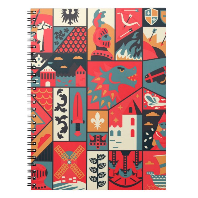 Cuaderno Diseño medieval sin fisuras. Textos de decoración (Frente)